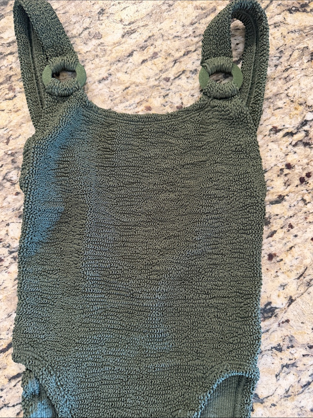 HUNZA G Domino One Piece Swimsuit, BRAND NEW, Green - Picture 10 of 14